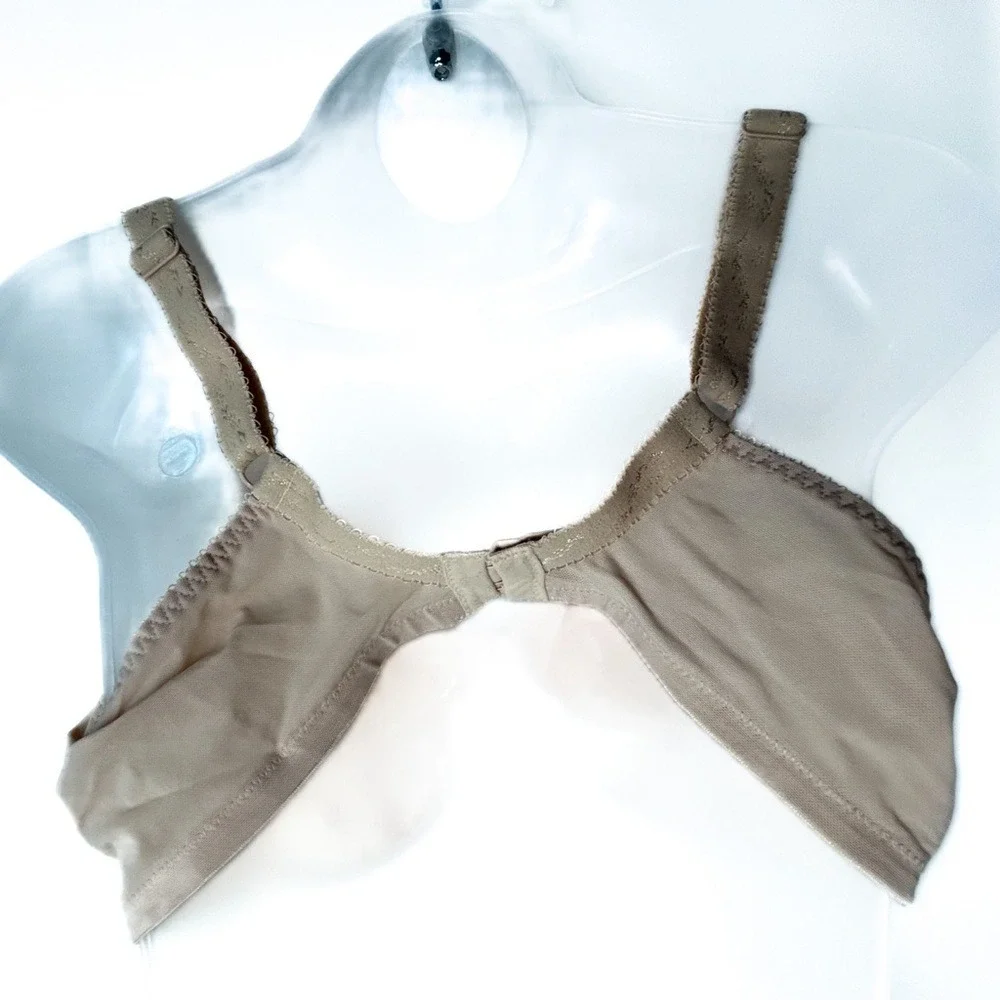 Goddess‎ Beige Tan Wire Lace Unlined Bra 40DD